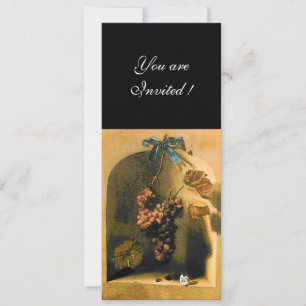 Convites FRUTOS DA ESTAÇÃO - PROSPERIDADE, marrom verde ama