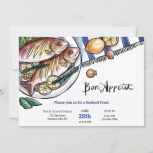 Convites Frutos do Dia de Mariscos