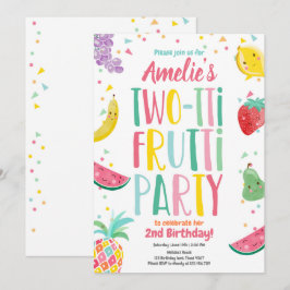 Convites Frutti Tutti Frutti fruity Birthday Fruta Verão
