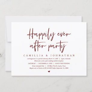 Convites Fuga de Casamento, Felizes para Sempre após Festa 