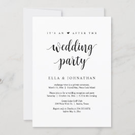 Convites Fuga, É uma festa após o casamento