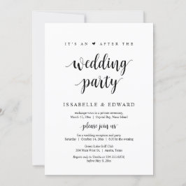 Convites Fuga, É uma festa após o casamento