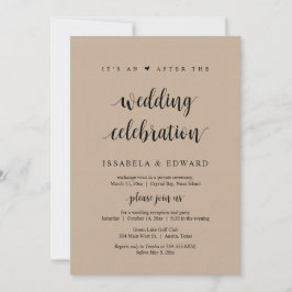 Convites Fuga, É uma festa após o casamento, Kraft