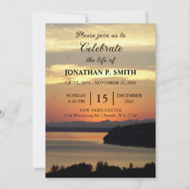 Convites Fuga Laranja Celebração da Vida