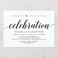 Fuga para Casamento, Elegante Letra Preta Cursiva