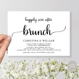 Convites Fuga Romântica, Brunch de Felizes para Sempre, Rús