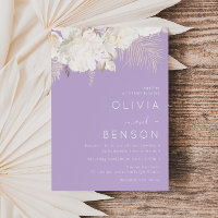 Fumadores De Ivory Boho Caindo Casamento De Púrpur