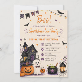 Convites Fun Boo! Spooktacular Halloween Birthday Party