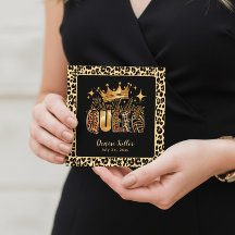 Fun Leopard Birthday Queen Forty Birthday