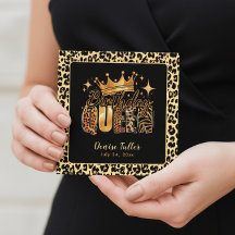 Fun Leopard Birthday Queen Sixty Birthday