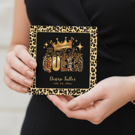 Convites Fun Leopard Birthday Queen Thirty Birthday