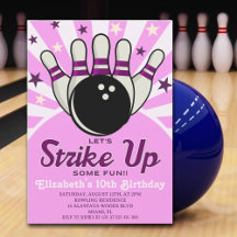 Fun Retro Bowling Birthday Girl Party 