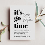 Convites Fun Whimsical Typography Modern Rehearsal Dinner<br><div class="desc">Here's a fun rehearsal dinner invitation to invite your family and friends to a wonderful night-before-your-wedding celebration! Features bold and modern typography. Color changeable.</div>