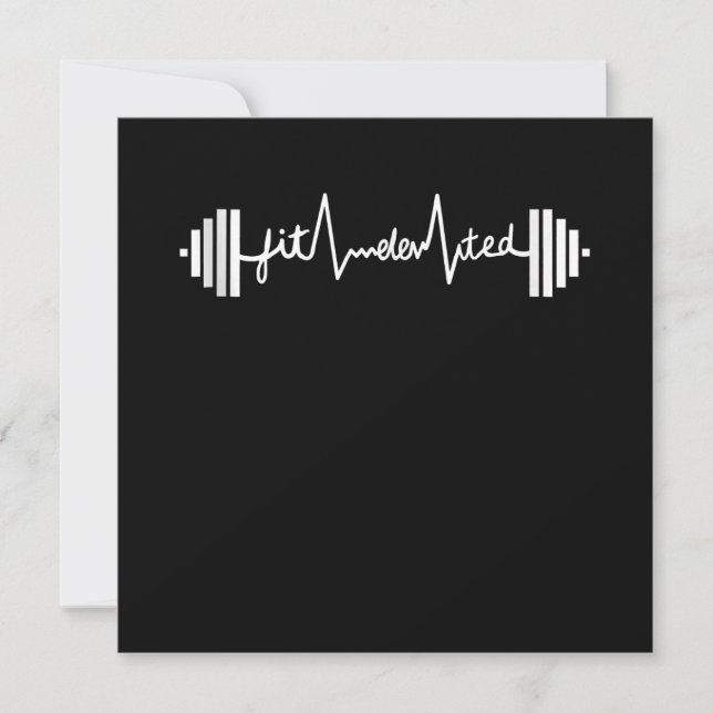 Convites Funcionamento da Malhação de ginástica em forma de (Frente)