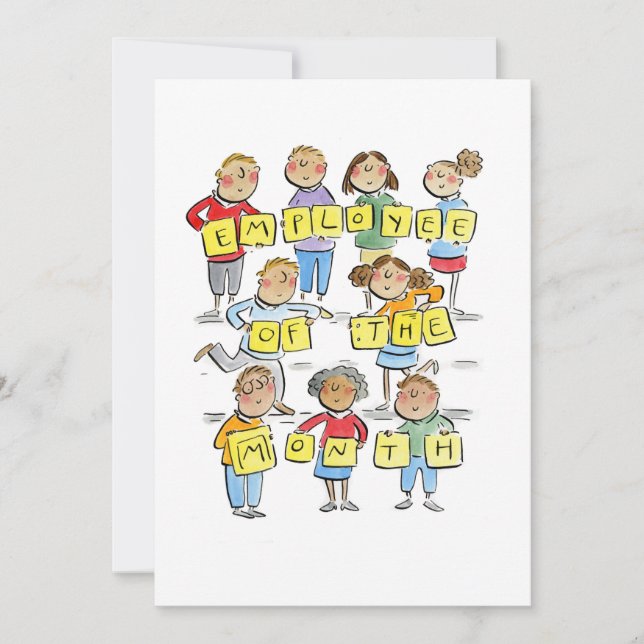 Convites Funcionário do Mês (Frente)