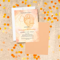 Fundo Abstrato Laranja Pastel Churrasco de Noiva