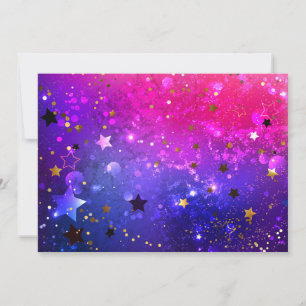 Convites Fundo Azul Cor-de-rosa brilhante