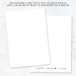 Convites Fundo Branco Monograma Para Sobreposição De Vellum<br><div class="desc">Aumente seu convite para casamento vellum ou acrílico ou salve as sobreposições de data com nosso estoque de cartão de fundo versátil. Apresentando uma frente clara para mostrar perfeitamente seu design de cobertura, a parte traseira apresenta seus nomes de monogramas e a data de casamento juntos com um coração em...</div>