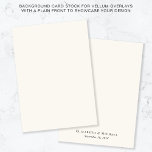 Convites Fundo Creme Monograma Para Sobreposição De Vellum<br><div class="desc">Melhore o convite de casamento de vellum ou sobreposições de data de reserva com nosso cartão de fundo creme claro e elegante, apresentando uma frente simples para mostrar o design da sobreposição e seus nomes de monograma e data de casamento em tipografia serifada elegante no verso, adicionando um toque pessoal...</div>