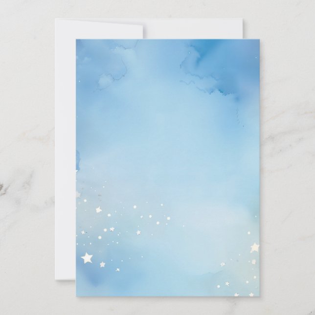 Convites Fundo das estrelas da noite da água (Frente)