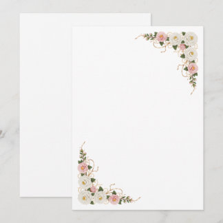 Convites Fundo de casamento floral de camélia elegante