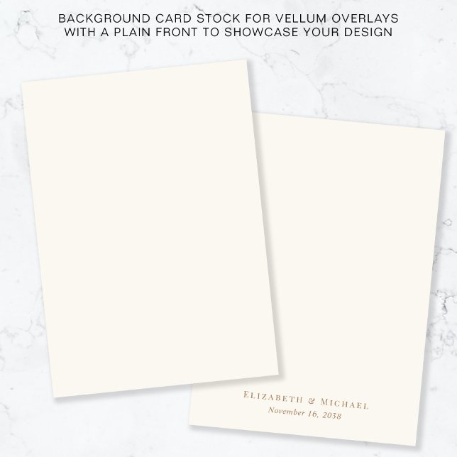 Convites Fundo De Creme Monograma Dourado Para Sobreposição (Criador carregado)