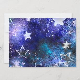 Convites Fundo de Espaço com Estrelas