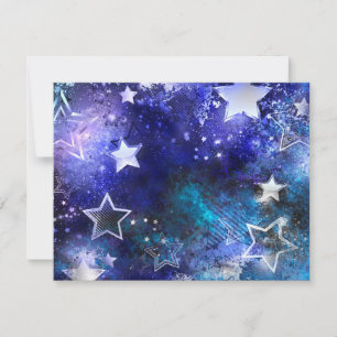 Convites Fundo de Espaço com Estrelas