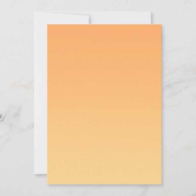Convites Fundo de gradiente laranja e amarelo (Frente)