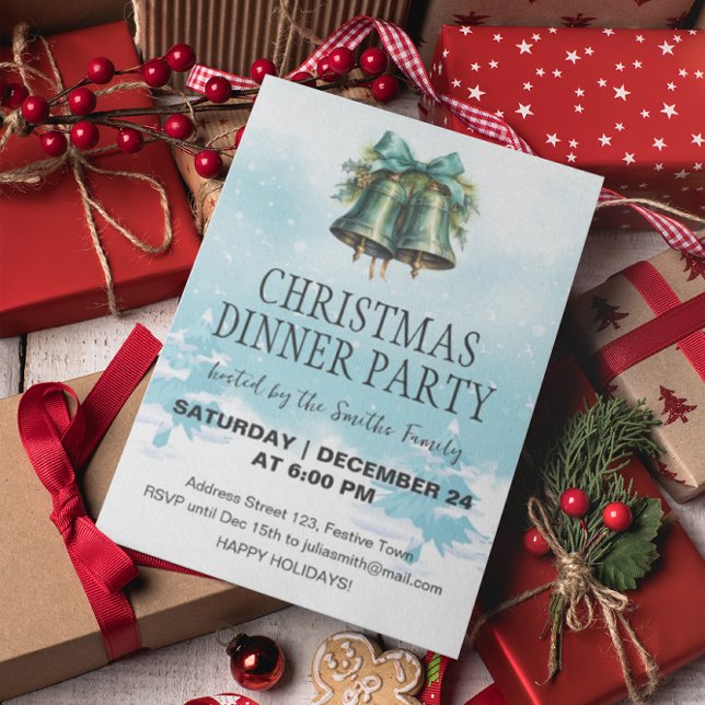 Convites Fundo de inverno dos Cintos de Natal (Criador carregado)