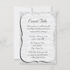 Convites Fundo de vista metálico de prata