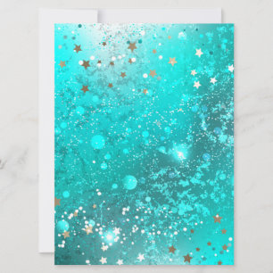 Convites Fundo do Mint Turquoise Foil