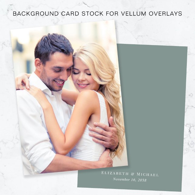 Convites Fundo Do Sage De Fotografias Chic Para Sobreposiçã (Criador carregado)