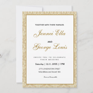 Convites Fundo floral Elegante Vintage