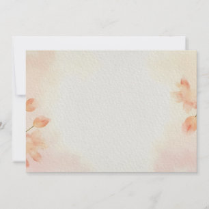 Convites Fundo Floral Minimalista da Aquarela
