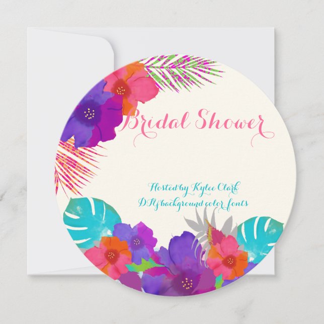 Convites Fundo PixDezines bali kai/DIY+fontes (Frente)