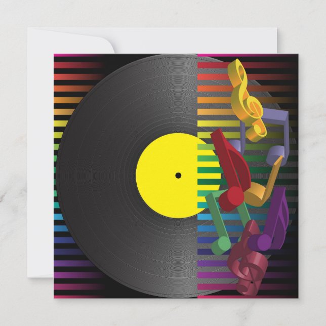 Convites Fundo retro do partido (Frente)