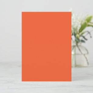 Convites Fundo Sólido Laranja Brilhante Minimalista