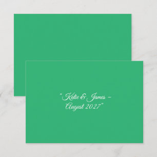 Convites Fundo Verde de Casa - Design de Casamento