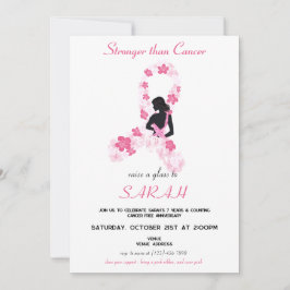 Convites Fundraiser de Sobrevivência do Câncer da Mama em S