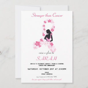 Convites Fundraiser de Sobrevivência do Câncer da Mama em S