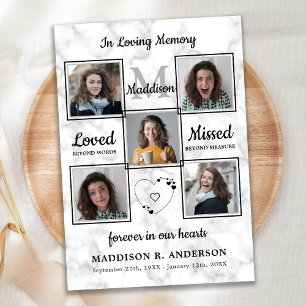 Convites Funeral 5 Fotos Memorial Celebração Da Vida