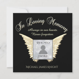 Convites Funeral / Celebração do Aviso de Vida