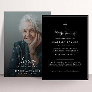 Convites Funeral Cruzada Católica Foto Memorial Religiosa