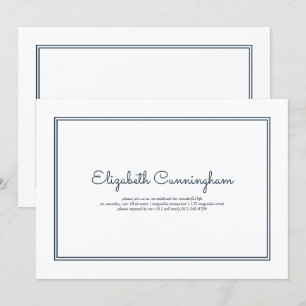 Convites Funeral Moderno e Simples Elegante Memorial