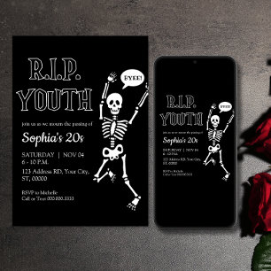 Convites Funeral para minha Juventude, RIP 20's