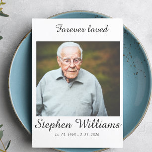 Convites Funeral Personalizado para sempre amado foto 