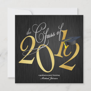 Convites Funky Class of 2012 Invites (prata / ouro)