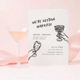 Convites Funky + Divertido Casamento Ilustrado