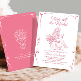 Convites Funky Fresco do Chá de panela de Mercado